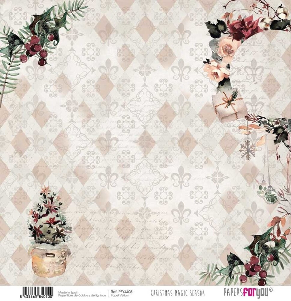 Papers For You Christmas Magic Season Vellum Paper Pack (6pcs) (PFY-4400) (OUTLET)