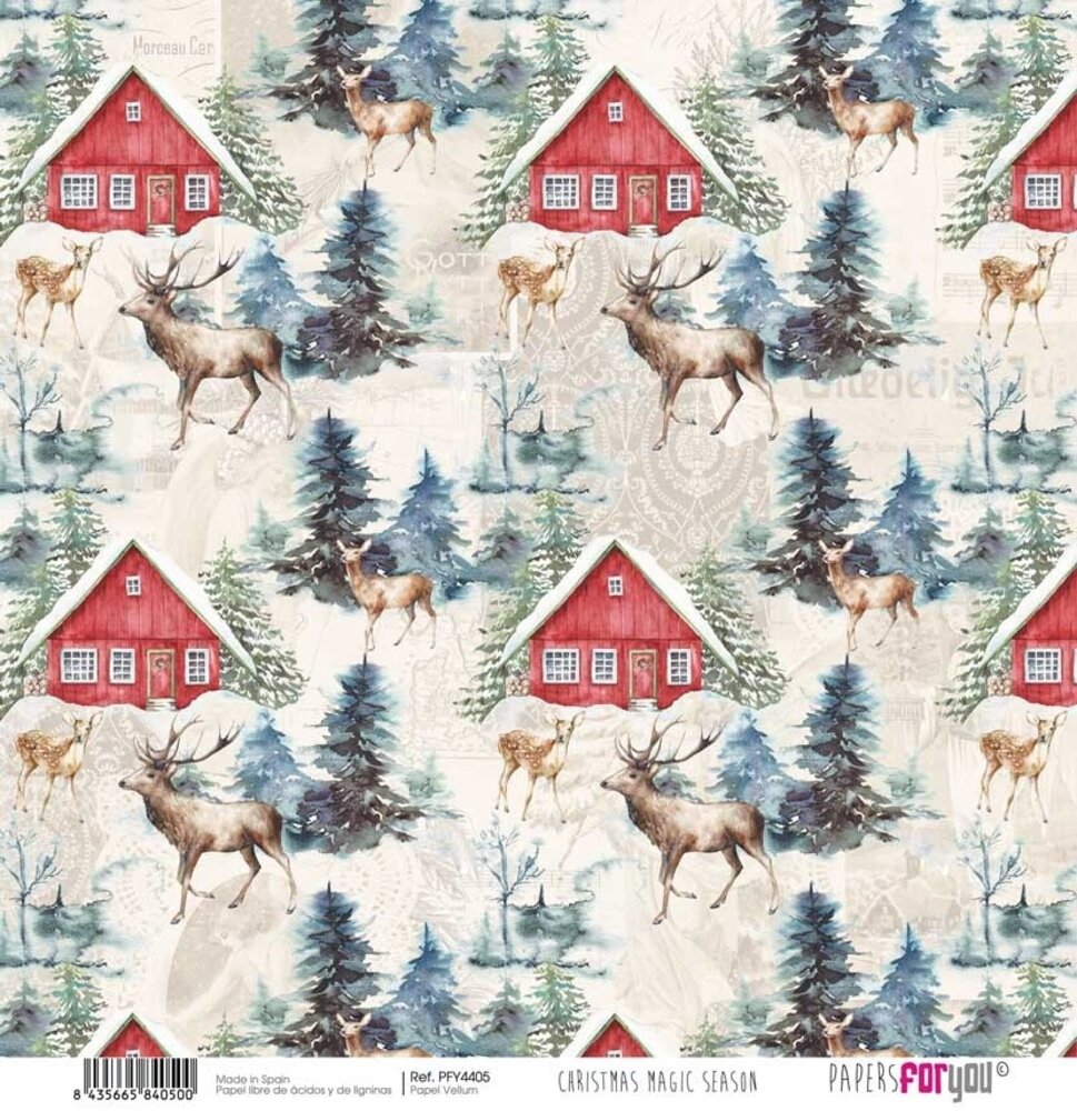 Papers For You Christmas Magic Season Vellum Paper Pack (6pcs) (PFY-4400) (OUTLET)