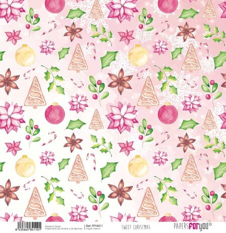 Papers For You Sweet Christmas Vellum Paper Pack (6pcs) (PFY-4407) (OUTLET)