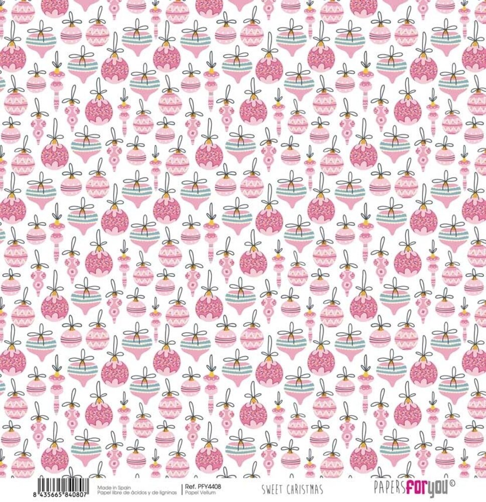 Papers For You Sweet Christmas Vellum Paper Pack (6pcs) (PFY-4407) (OUTLET)