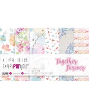 Papers For You Together Forever Vellum Paper Pack (6pcs) (PFY-4414) (OUTLET)