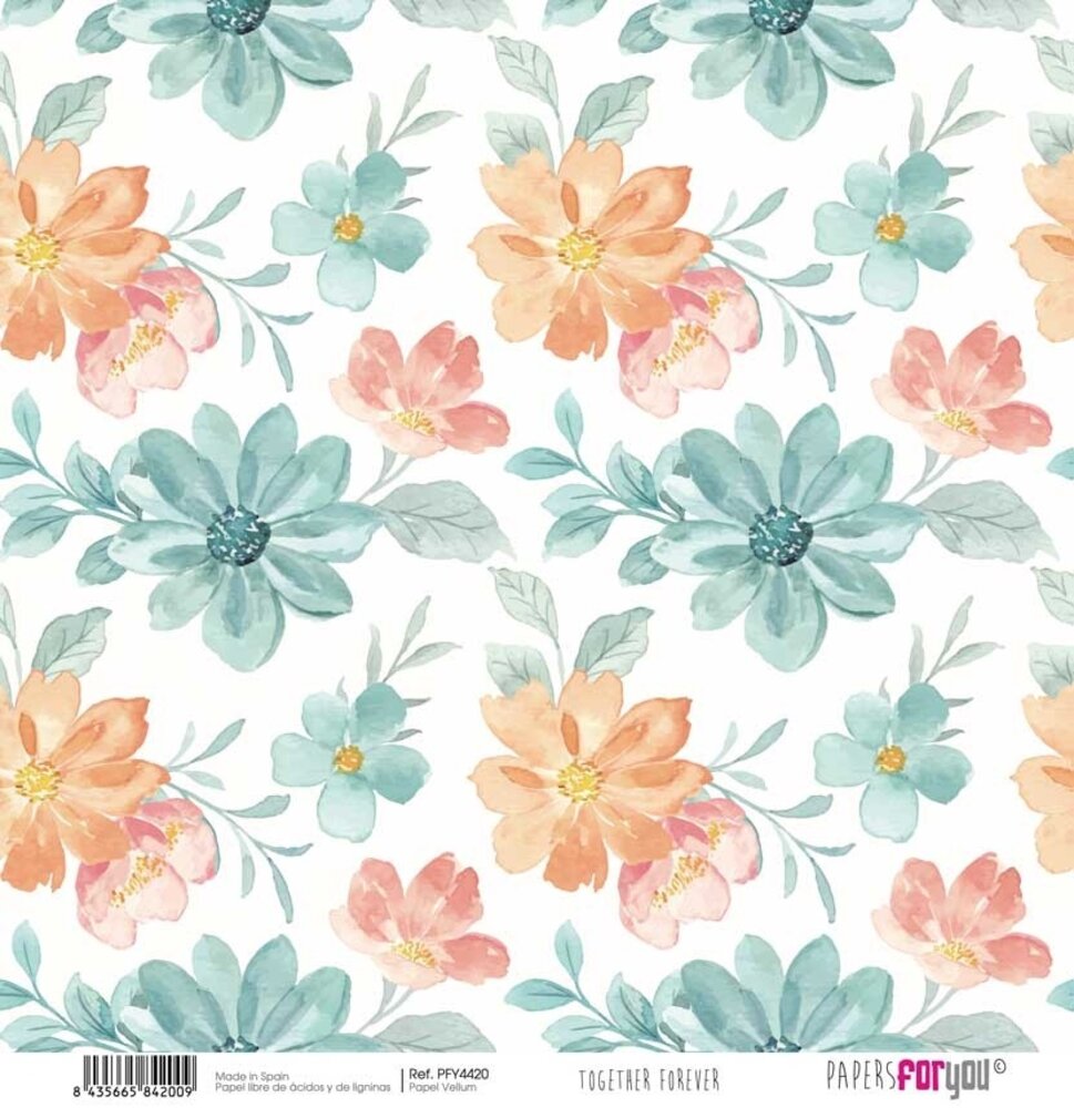 Papers For You Together Forever Vellum Paper Pack (6pcs) (PFY-4414) (OUTLET)