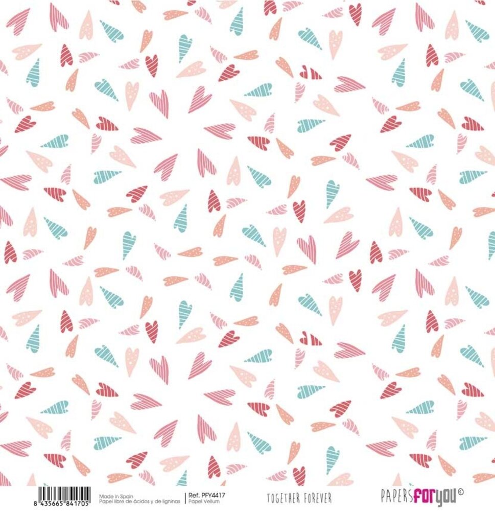 Papers For You Together Forever Vellum Paper Pack (6pcs) (PFY-4414) (OUTLET)