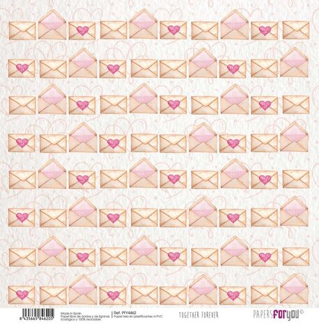 Papers For You Together Forever Canvas Scrap Pack (8pcs) (PFY-4460) (OUTLET)