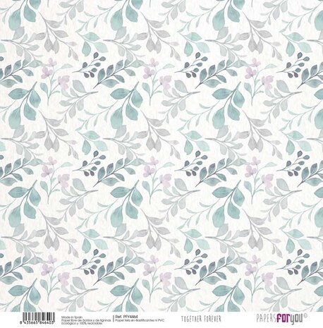 Papers For You Together Forever Canvas Scrap Pack (8pcs) (PFY-4460) (OUTLET)