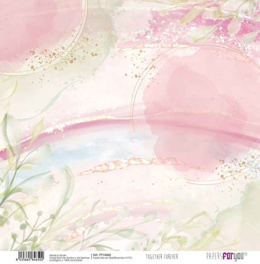 Papers For You Together Forever Canvas Scrap Pack (8pcs) (PFY-4460) (OUTLET)