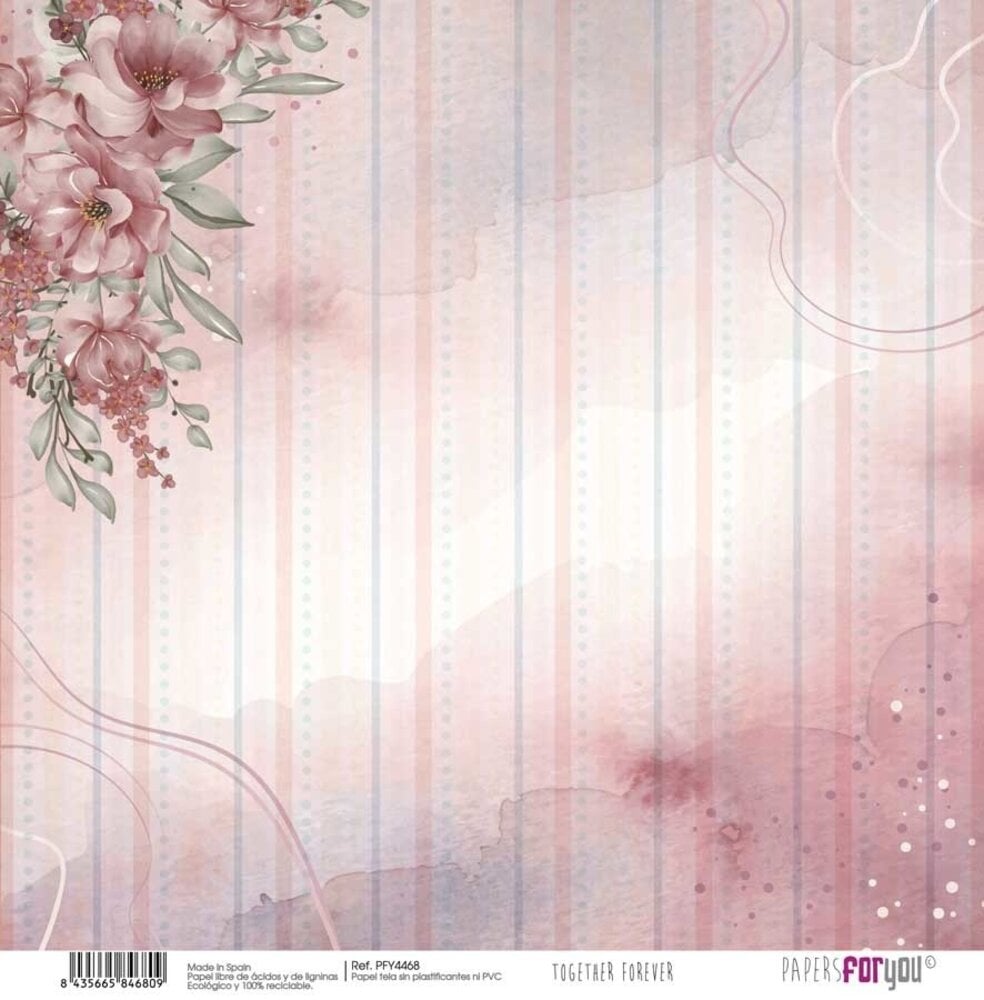 Papers For You Together Forever Canvas Scrap Pack (8pcs) (PFY-4460) (OUTLET)