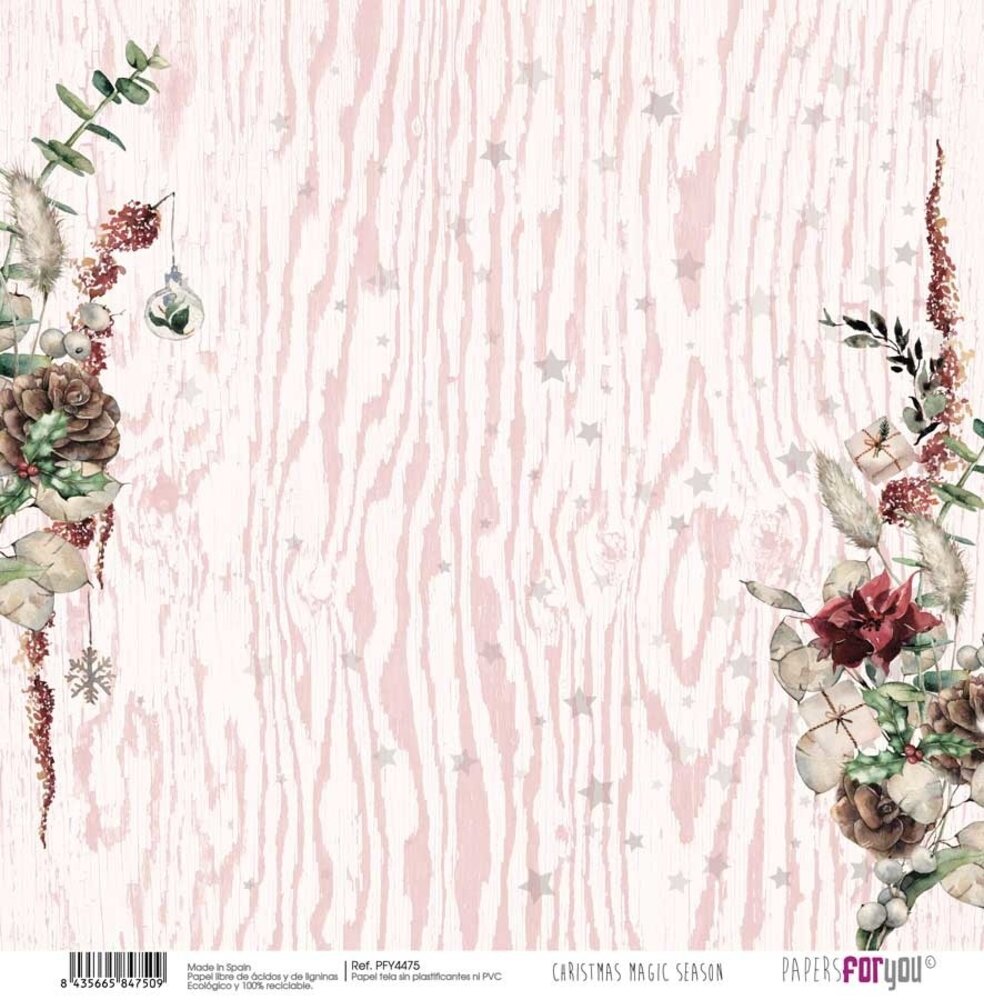 Papers For You Christmas Magic Season Canvas Scrap Pack (8pcs) (PFY-4469) (OUTLET)