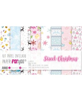 Papers For You Sweet Christmas Canvas Scrap Pack (8pcs) (PFY-4478) (OUTLET)