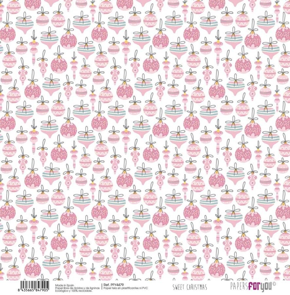 Papers For You Sweet Christmas Canvas Scrap Pack (8pcs) (PFY-4478) (OUTLET)