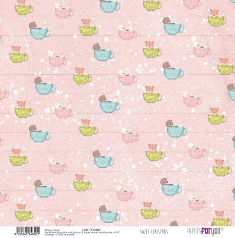 Papers For You Sweet Christmas Canvas Scrap Pack (8pcs) (PFY-4478) (OUTLET)