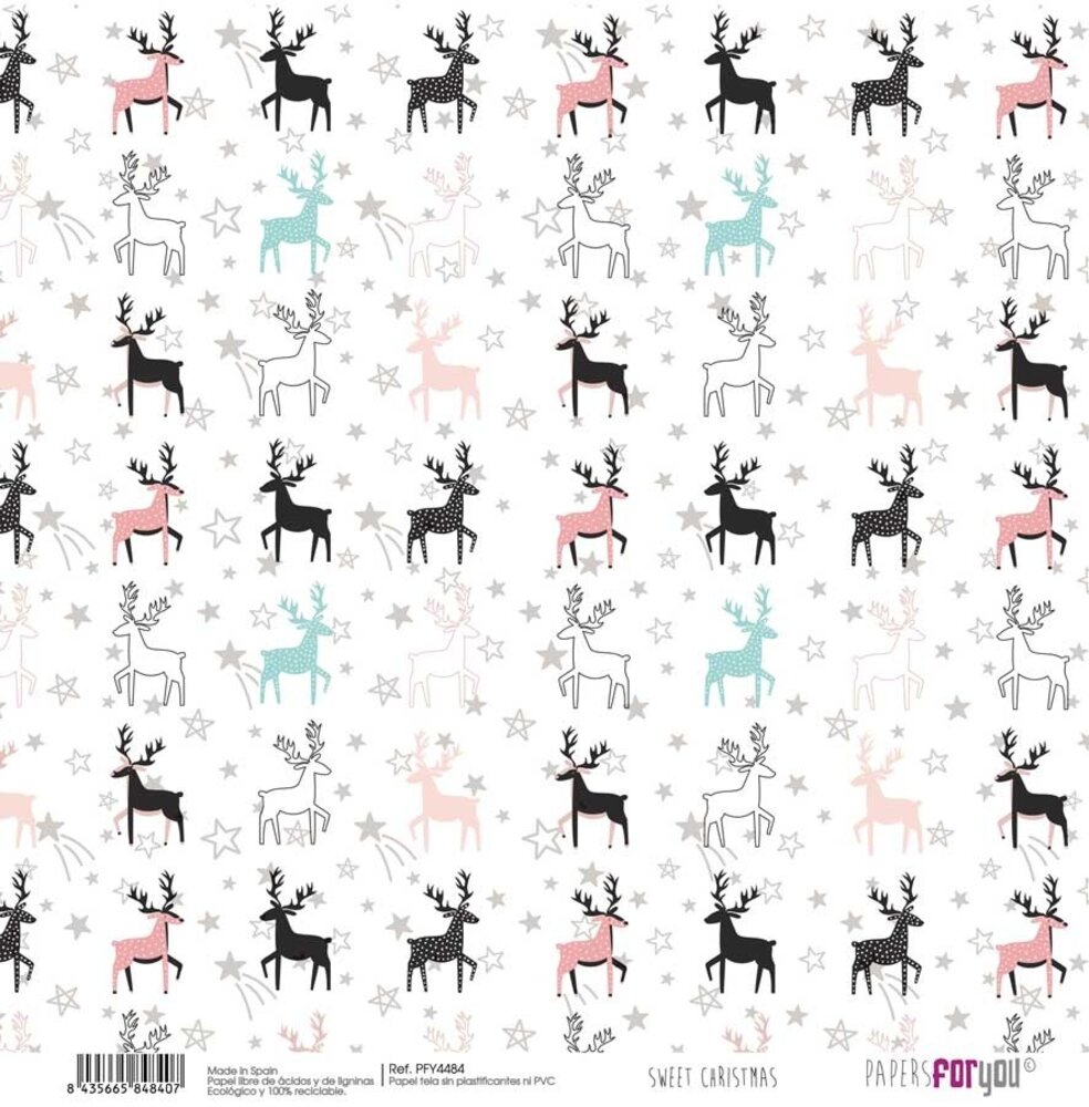 Papers For You Sweet Christmas Canvas Scrap Pack (8pcs) (PFY-4478) (OUTLET)