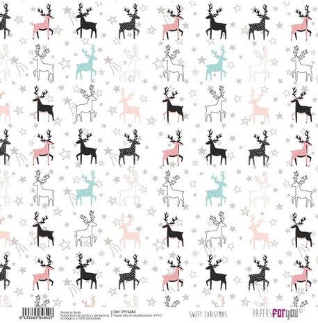 Papers For You Sweet Christmas Canvas Scrap Pack (8pcs) (PFY-4478) (OUTLET)