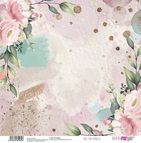 Papers For You Our Tiny Miracle Canvas Scrap Pack (8pcs) (PFY-4506) (OUTLET)
