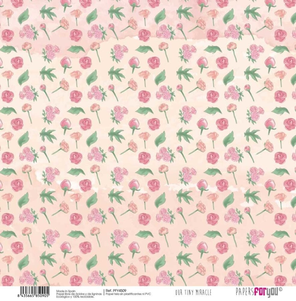 Papers For You Our Tiny Miracle Canvas Scrap Pack (8pcs) (PFY-4506) (OUTLET)