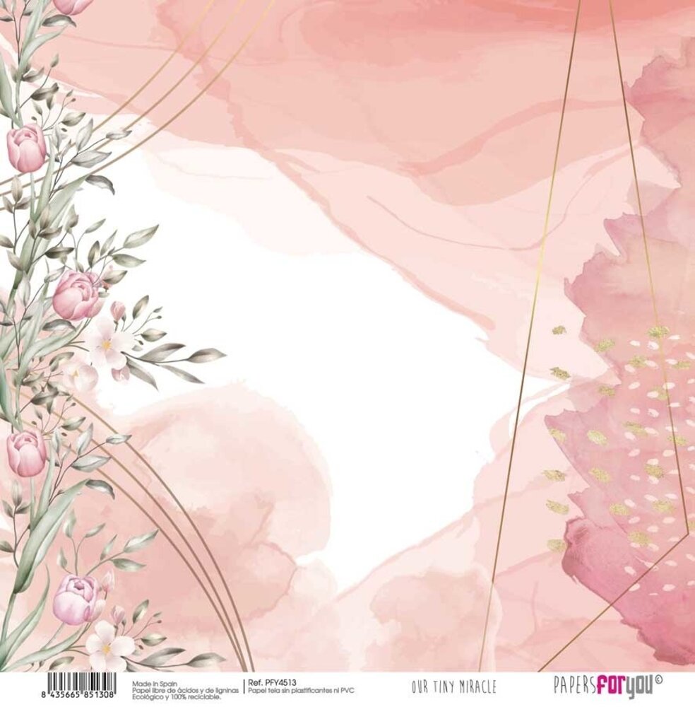 Papers For You Our Tiny Miracle Canvas Scrap Pack (8pcs) (PFY-4506) (OUTLET)