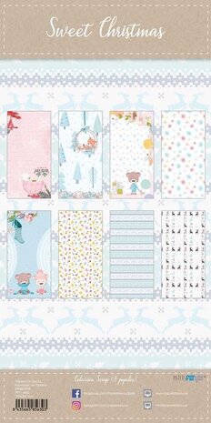 Papers For You Sweet Christmas Slim Scrap Paper Pack (8pcs) (PFY-4563) (OUTLET)