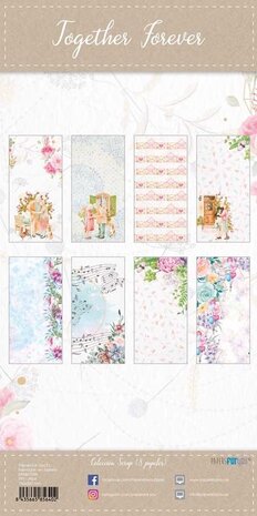 Papers For You Together Forever Slim Scrap Paper Pack (8pcs) (PFY-4564) (OUTLET)