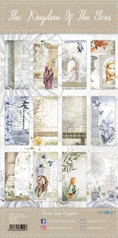 Papers For You The Kingdom Of The Elves Slim Scrap Paper Pack (12pcs) (PFY-4590) (OUTLET)