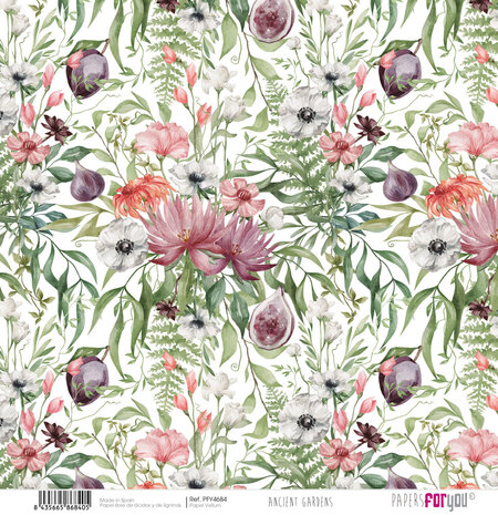 Papers For You Ancient Gardens Vellum Paper Pack (6pcs) (PFY-4683) (OUTLET)
