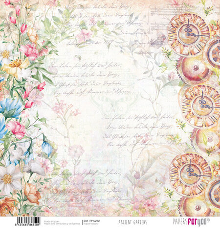 Papers For You Ancient Gardens Vellum Paper Pack (6pcs) (PFY-4683) (OUTLET)