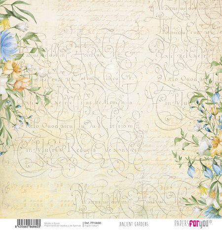 Papers For You Ancient Gardens Vellum Paper Pack (6pcs) (PFY-4683) (OUTLET)