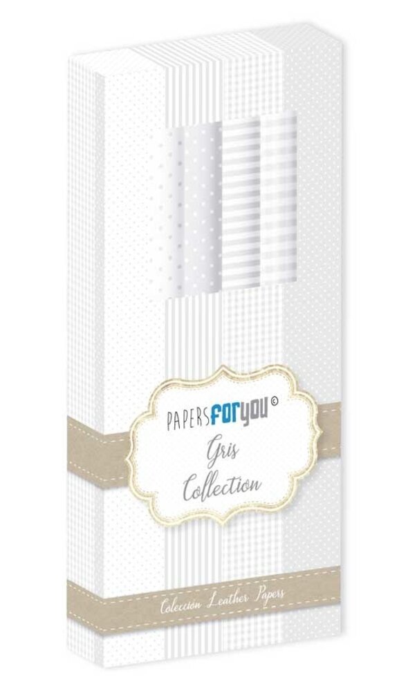 Papers For You Gris Collection Leather Paper Kit (4pcs) (PFY-4734) (OUTLET) Papers For You Gris Collection Leather Paper Kit (4pcs) (PFY-4734) (OUTLET)
