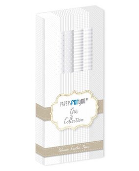 Papers For You Gris Collection Leather Paper Kit (4pcs) (PFY-4734) (OUTLET)