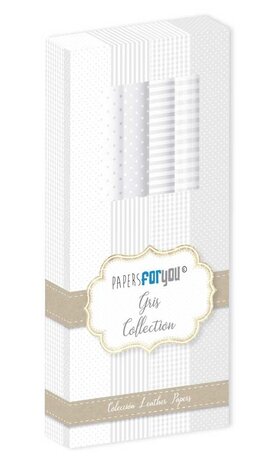 Papers For You Gris Collection Leather Paper Kit (4pcs) (PFY-4734) (OUTLET) Papers For You Gris Collection Leather Paper Kit (4pcs) (PFY-4734) (OUTLET)