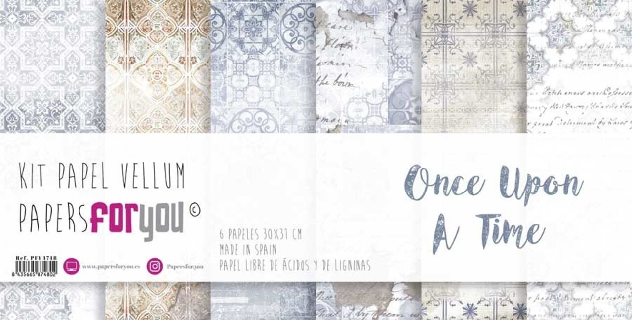 Papers For You Once Upon A Time Vellum Paper Pack (6pcs) (PFY-4748) (OUTLET)