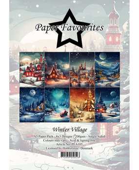 Paper Favourites Winter Village A5 Paper Pack (PFA105) (OUTLET)
