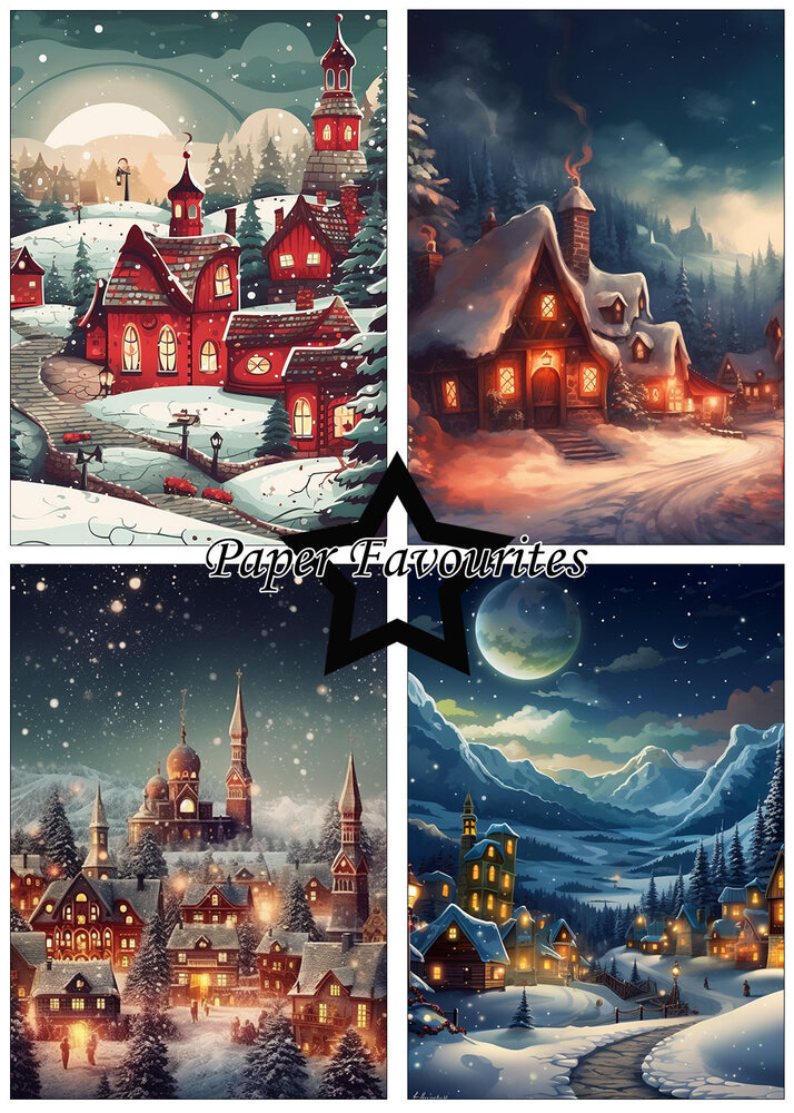 Paper Favourites Winter Village A5 Paper Pack (PFA105) (OUTLET)