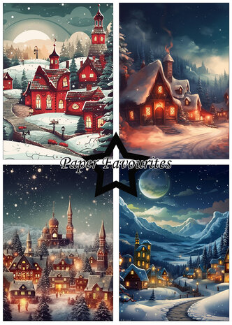 Paper Favourites Winter Village A5 Paper Pack (PFA105) (OUTLET)