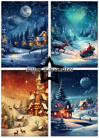 Paper Favourites Winter Village A5 Paper Pack (PFA105) (OUTLET)