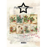 Paper Favourites Vintage Holly A5 Paper Pack (PFA106) (OUTLET)