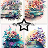 Paper Favourites Floral Cars A5 Paper Pack (PFA110) (OUTLET)