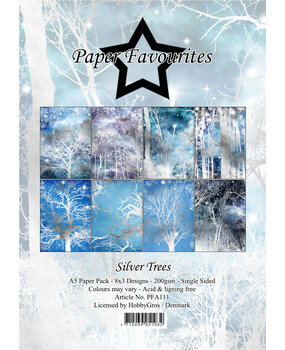Paper Favourites Silver Trees A5 Paper Pack (PFA111) (OUTLET)