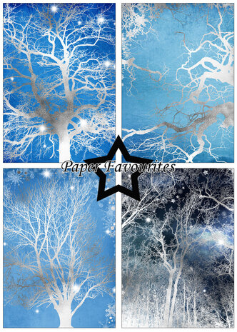 Paper Favourites Silver Trees A5 Paper Pack (PFA111) (OUTLET)