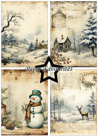 Paper Favourites Winter A5 Paper Pack (PFA112) (OUTLET)