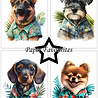 Paper Favourites Summer Dogs A5 Paper Pack (PFA119) (OUTLET)