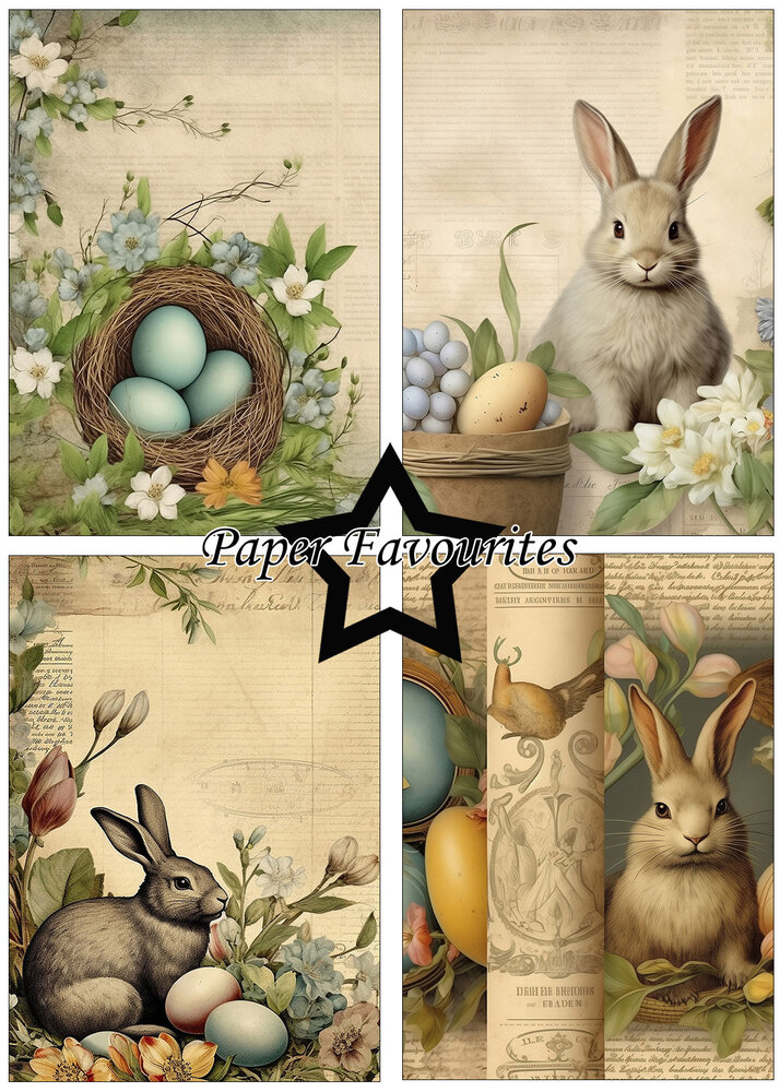 Paper Favourites Vintage Easter A5 Paper Pack (PFA120) (OUTLET)