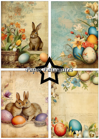 Paper Favourites Vintage Easter A5 Paper Pack (PFA120) (OUTLET)