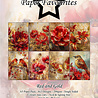 Paper Favourites Red and Gold A5 Paper Pack (PFA122) (OUTLET)
