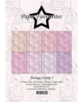 Paper Favourites Postage Stamp 1 A5 Paper Pack (PFA123) (OUTLET)