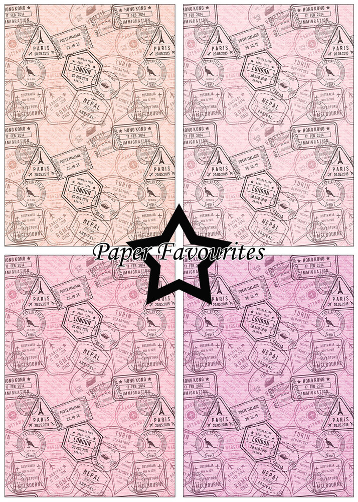 Paper Favourites Postage Stamp 1 A5 Paper Pack (PFA123) (OUTLET)