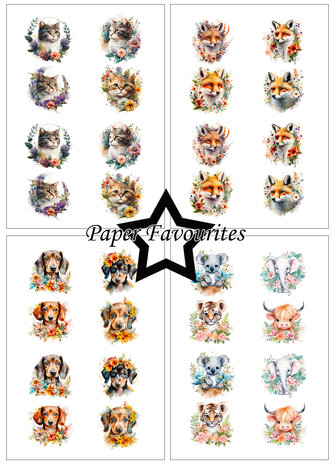 Paper Favourites Cute Animals A5 Paper Pack (PFA127) (OUTLET)