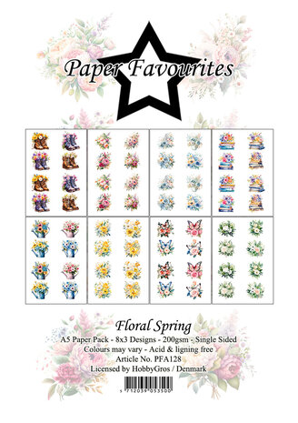 Paper Favourites Floral Spring A5 Paper Pack (PFA128) (OUTLET)