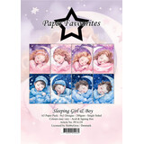 Paper Favourites Sleeping Girl & Boy A5 Paper Pack (PFA129) (OUTLET)