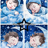 Paper Favourites Sleeping Girl & Boy A5 Paper Pack (PFA129) (OUTLET)