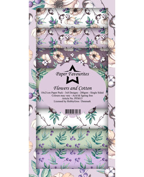 Paper Favourites Flowers and Cotton Slim Paper Pack (PFS015) (OUTLET)